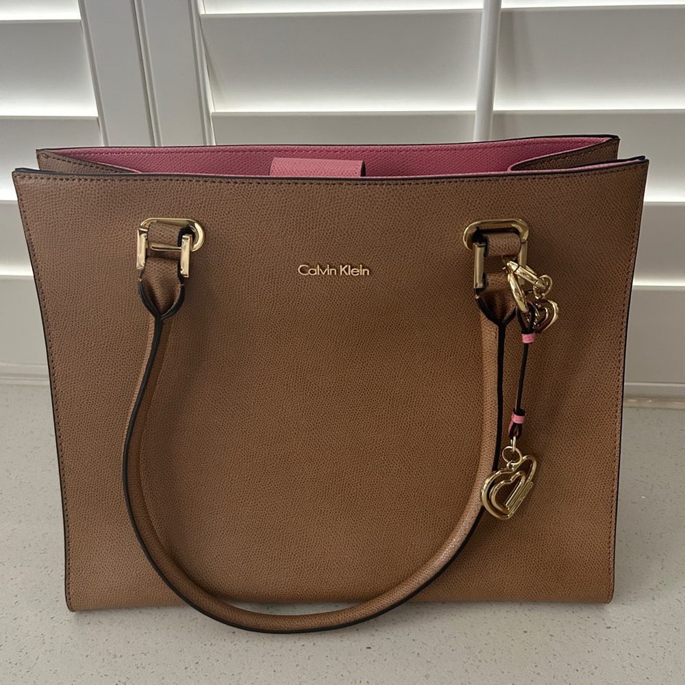 Calvin Klein Leather Tote